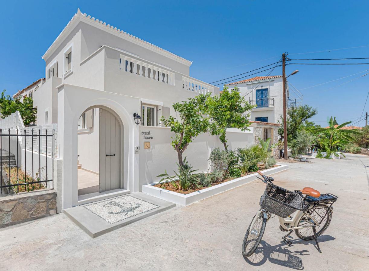 Pearl House - Luxurious New Beach Villa In Spetses Stunning View Ligoneri Exteriér fotografie