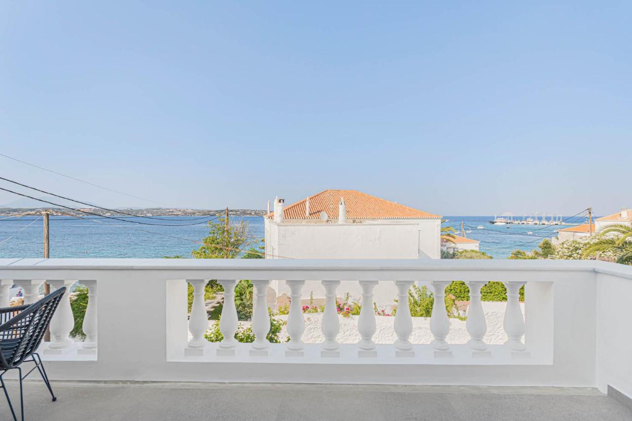 Pearl House - Luxurious New Beach Villa In Spetses Stunning View Ligoneri Exteriér fotografie