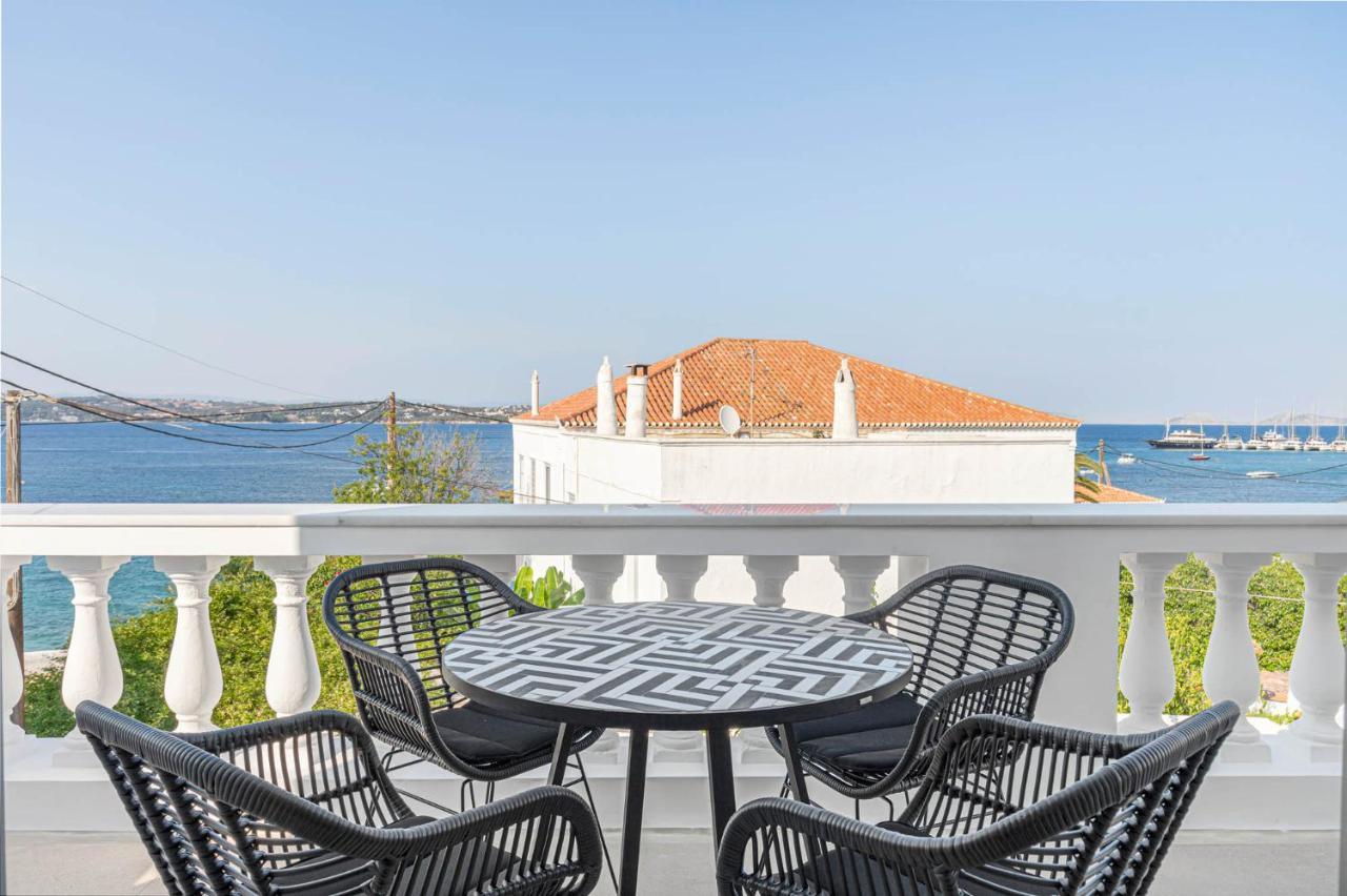 Pearl House - Luxurious New Beach Villa In Spetses Stunning View Ligoneri Exteriér fotografie