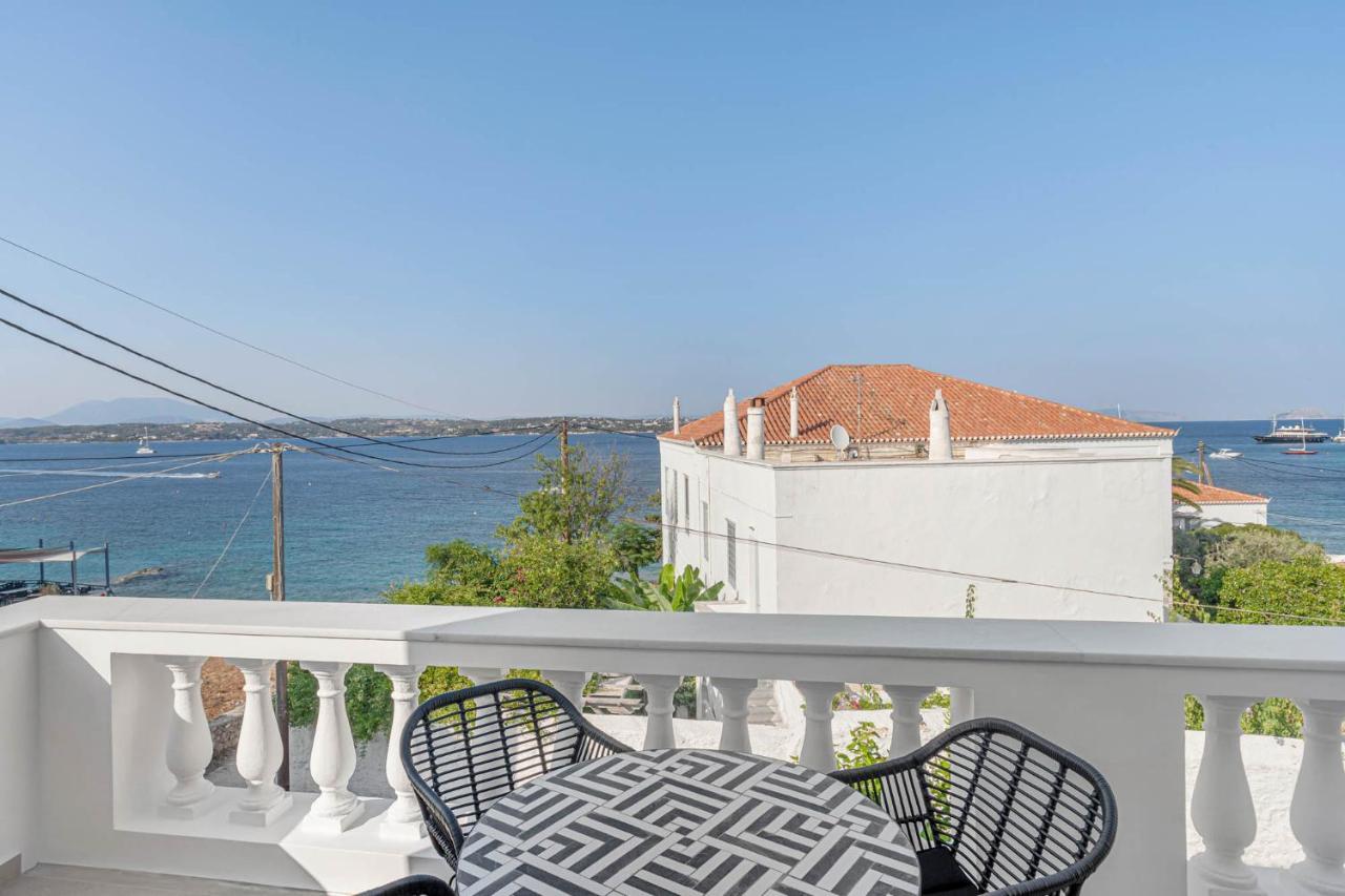 Pearl House - Luxurious New Beach Villa In Spetses Stunning View Ligoneri Exteriér fotografie