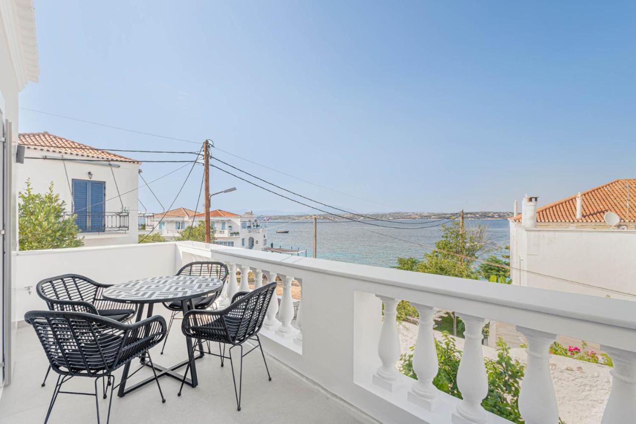 Pearl House - Luxurious New Beach Villa In Spetses Stunning View Ligoneri Exteriér fotografie