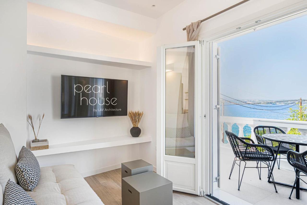 Pearl House - Luxurious New Beach Villa In Spetses Stunning View Ligoneri Exteriér fotografie